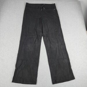 Calvin Klein Quick Dry Performance Pants Womens Large Black Wide Leg Drawstring